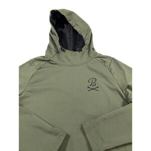 UNRL x Barstool Sports Golf Hoodie Medium Olive Green Athletic Tech Pullover